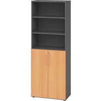 HAMMERBACHER Regalschrank 968T3, V968T3/G/6/BS grafit, buche 80,0 x 42,0 x 215,6 cm, 1 St. HAMMERBACHER Regalschrank 968T3, V968T3/G/6/BS grafit, buche 80,0 x 42,0 x 215,6 cm, 1 St. von HAMMERBACHER