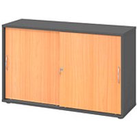 HAMMERBACHER Schiebetürenschrank 1752S, V1752S/G/6/BM buche, grafit 1 Fachboden 120,0 x 40,0 x 74,8 cm HAMMERBACHER Schiebetürenschrank 1752S, V1752S/G/6/BM buche, grafit 1 Fachboden 120,0 x 40,0 x 74,8 cm von HAMMERBACHER