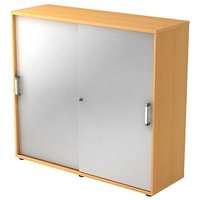 HAMMERBACHER Schiebetürenschrank 1753S, V1753S/6/S/CE buche, silber 2 Fachböden 120,0 x 40,0 x 110,0 cm von HAMMERBACHER