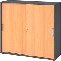 HAMMERBACHER Schiebetürenschrank 1753S, V1753S/G/6/CE buche, grafit 2 Fachböden 120,0 x 40,0 x 110,0 cm HAMMERBACHER Schiebetürenschrank 1753S, V1753S/G/6/CE buche, grafit 2 Fachböden 120,0 x 40,0 x 110,0 cm von HAMMERBACHER