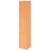 HAMMERBACHER Schließfachschrank buche V264L3/6/6/DS, 3 Schließfächer 40,0 x 42,0 x 215,6 cm von HAMMERBACHER