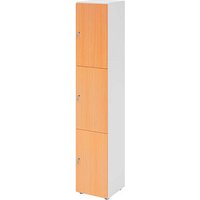 HAMMERBACHER Schließfachschrank weiß, buche V264L3/W/6/DS, 3 Schließfächer 40,0 x 42,0 x 215,6 cm HAMMERBACHER Schließfachschrank weiß, buche V264L3/W/6/DS, 3 Schließfächer 40,0 x 42,0 x 215,6 cm von HAMMERBACHER