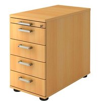 HAMMERBACHER Solid SC50 Standcontainer buche 5 Auszüge Metall-Stangengriff chrom, gebürstet 42,8 x 80,0 x 72,0 - 76,0 cm HAMMERBACHER Solid SC50 Standcontainer buche 5 Auszüge Metall-Stangengriff chrom, gebürstet 42,8 x 80,0 x 72,0 - 76,0 cm von HAMMERBACHER