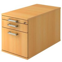 HAMMERBACHER Solid TC20 Rollcontainer buche 3 Auszüge 42,8 x 80,0 x 51,2 cm von HAMMERBACHER