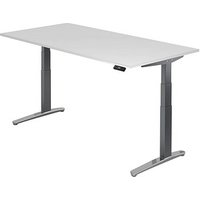 HAMMERBACHER VXBHM2E elektrisch höhenverstellbarer Schreibtisch weiß rechteckig, C-Fuß-Gestell grau 200,0 x 100,0 cm HAMMERBACHER VXBHM2E elektrisch höhenverstellbarer Schreibtisch weiß rechteckig, C-Fuß-Gestell grau 200,0 x 100,0 cm von HAMMERBACHER