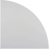 HAMMERBACHER Verbindungsplatte Orbis lichtgrau, dreieckig abgerundet 80,0 x 80,0 x 2,5 cm von HAMMERBACHER