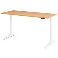 HAMMERBACHER XBHM19 elektrisch höhenverstellbarer Schreibtisch buche rechteckig, C-Fuß-Gestell weiß 180,0 x 80,0 cm HAMMERBACHER XBHM19 elektrisch höhenverstellbarer Schreibtisch buche rechteckig, C-Fuß-Gestell weiß 180,0 x 80,0 cm von HAMMERBACHER