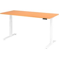 HAMMERBACHER XDKB19 elektrisch höhenverstellbarer Schreibtisch buche rechteckig, C-Fuß-Gestell weiß 180,0 x 80,0 cm HAMMERBACHER XDKB19 elektrisch höhenverstellbarer Schreibtisch buche rechteckig, C-Fuß-Gestell weiß 180,0 x 80,0 cm von HAMMERBACHER