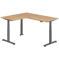 HAMMERBACHER XDSMW1908 elektrisch höhenverstellbarer Schreibtisch asteiche rechteckig, T-Fuß-Gestell grau 180,0 x 160,0 cm HAMMERBACHER XDSMW1908 elektrisch höhenverstellbarer Schreibtisch asteiche rechteckig, T-Fuß-Gestell grau 180,0 x 160,0 cm von HAMMERBACHER