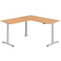 HAMMERBACHER XDSMW1912 elektrisch höhenverstellbarer Schreibtisch buche rechteckig, T-Fuß-Gestell silber 180,0 x 200,0 cm HAMMERBACHER XDSMW1912 elektrisch höhenverstellbarer Schreibtisch buche rechteckig, T-Fuß-Gestell silber 180,0 x 200,0 cm von HAMMERBACHER