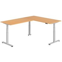 HAMMERBACHER XDSMW1916 elektrisch höhenverstellbarer Schreibtisch buche rechteckig, T-Fuß-Gestell silber 180,0 x 240,0 cm HAMMERBACHER XDSMW1916 elektrisch höhenverstellbarer Schreibtisch buche rechteckig, T-Fuß-Gestell silber 180,0 x 240,0 cm von HAMMERBACHER
