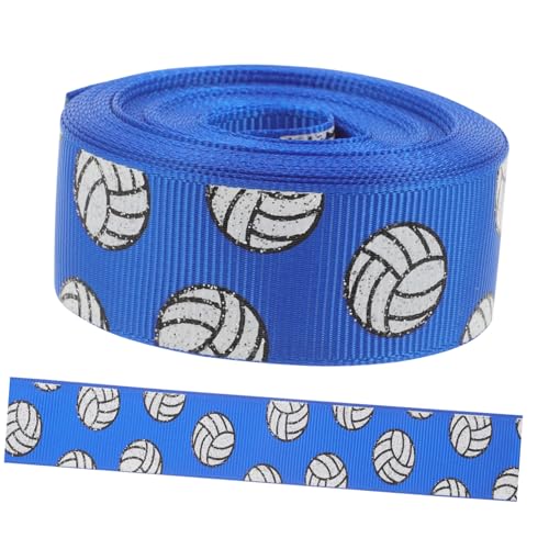 HAMPPLIES 1 Rolle Sportliches Volleyball Dekorationsband Hochwertiges DIY Ribbon für Bastelarbeiten und Haarschmuck Robustes Knitterfreies Leuchtenden Farben HAMPPLIES 1 Rolle Sportliches Volleyball Dekorationsband Hochwertiges DIY Ribbon für Bastelarbeiten und Haarschmuck Robustes Knitterfreies Leuchtenden Farben von HAMPPLIES