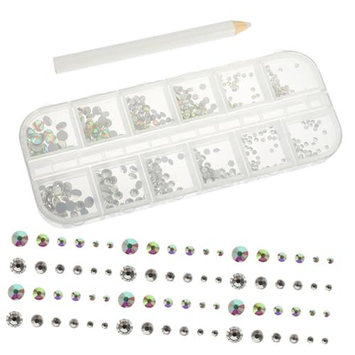 HAMPPLIES 1 Satz Glitzersteine für Nageldesign Runde Rhinestones mit Nail Art Pen für DIY Nageldekoration und Bastelarbeiten für Atemberaubende Nail Art Designs HAMPPLIES 1 Satz Glitzersteine für Nageldesign Runde Rhinestones mit Nail Art Pen für DIY Nageldekoration und Bastelarbeiten für Atemberaubende Nail Art Designs von HAMPPLIES