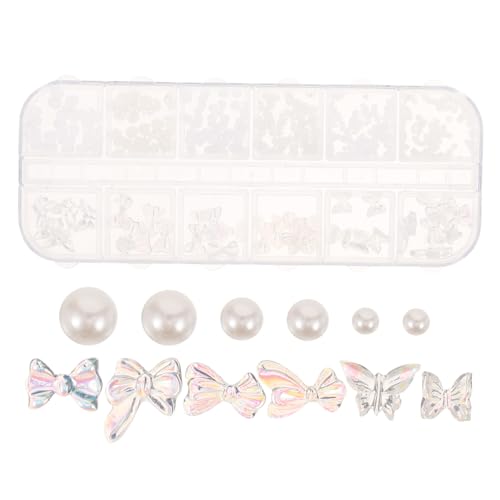 HAMPPLIES 1 Schachtel Nagelcharms mit Perlen und Schmetterlingen Fächer Nail Art Dekorationen Luxuriöse Nail Charms DIY Nageldesign Zubehör Kompakte Aufbewahrungsbox Modische Nagelkunst HAMPPLIES 1 Schachtel Nagelcharms mit Perlen und Schmetterlingen Fächer Nail Art Dekorationen Luxuriöse Nail Charms DIY Nageldesign Zubehör Kompakte Aufbewahrungsbox Modische Nagelkunst von HAMPPLIES
