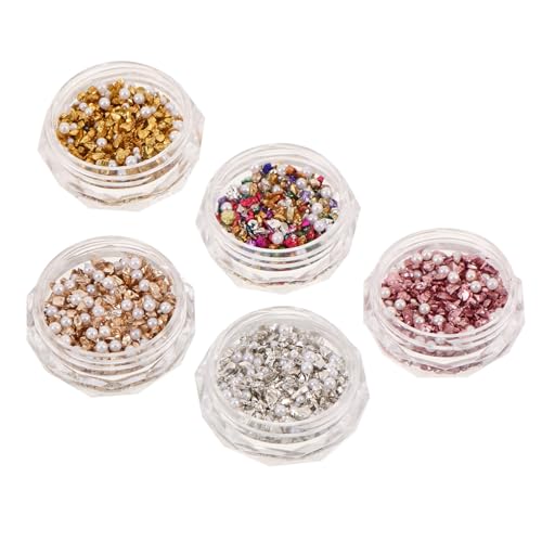 HAMPPLIES 10 Boxen Nail Art Schmuck mit Unregelmäßigen Glitzersteinen und Mini Perlen Bunte Crushed Stone Strasssteine in Gold Silber für Kreative Maniküre und DIY Nagelgestaltung HAMPPLIES 10 Boxen Nail Art Schmuck mit Unregelmäßigen Glitzersteinen und Mini Perlen Bunte Crushed Stone Strasssteine in Gold Silber für Kreative Maniküre und DIY Nagelgestaltung von HAMPPLIES