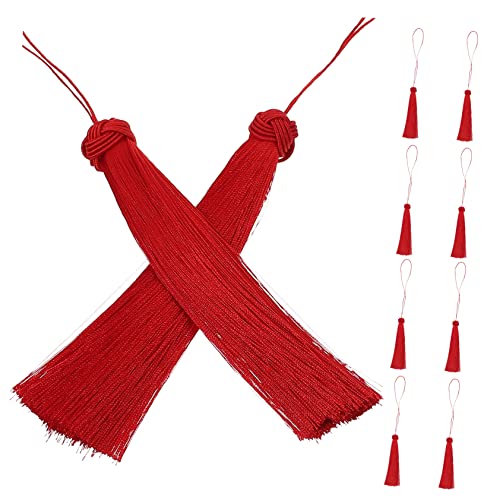 HAMPPLIES 10 Stück Quastendekoration Dekorationen für Zuhause Girlanden Quastenkette goldene Quaste Quastenanhänger für die Schmuckherstellung Dekoratives Quasten Polyester rot HAMPPLIES 10 Stück Quastendekoration Dekorationen für Zuhause Girlanden Quastenkette goldene Quaste Quastenanhänger für die Schmuckherstellung Dekoratives Quasten Polyester rot von HAMPPLIES