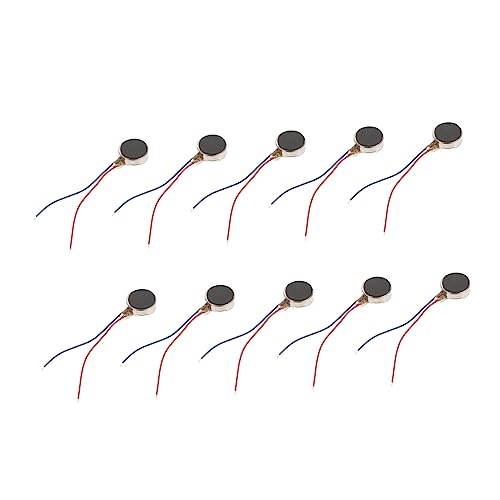 HAMPPLIES 10 Stück Teiliges Flacher Mikro vibrationsmotoren Dc Geräuscharm Langlebig für Handy Kunsthandwerk Elektronik DIY Zubehör von HAMPPLIES