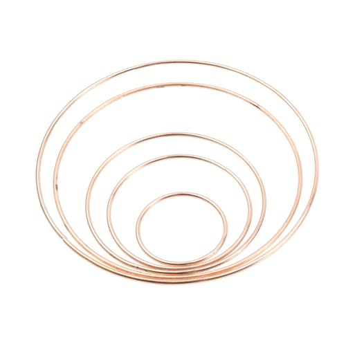 HAMPPLIES 10 Stück Teiliges Metallischer Ringe in Goldfarben Geschweißtes Design Stabiler DIY Bastelring für Mandalas Wanddekoration Schmuckzubehör zum Umwickeln mit Garn oder Lederband HAMPPLIES 10 Stück Teiliges Metallischer Ringe in Goldfarben Geschweißtes Design Stabiler DIY Bastelring für Mandalas Wanddekoration Schmuckzubehör zum Umwickeln mit Garn oder Lederband von HAMPPLIES