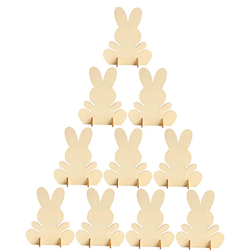 HAMPPLIES 10 Stück Unvollendete Osterhasen Tischdekoration Holzfiguren für DIY Bastelprojekte für Frühlings und Osterthemen Individuell Gestaltbar HAMPPLIES 10 Stück Unvollendete Osterhasen Tischdekoration Holzfiguren für DIY Bastelprojekte für Frühlings und Osterthemen Individuell Gestaltbar von HAMPPLIES