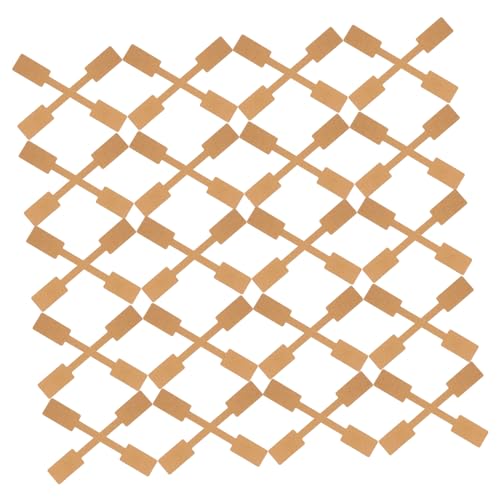 HAMPPLIES 100 Blatt 1 Packung Blanker Etikettpapier schmuck identifikationsmarke Anzeige Stichworte Schmuckanhänger zum Aufhängen Schmucketikettenpapier leere Beschriftungsschilder Golden von HAMPPLIES