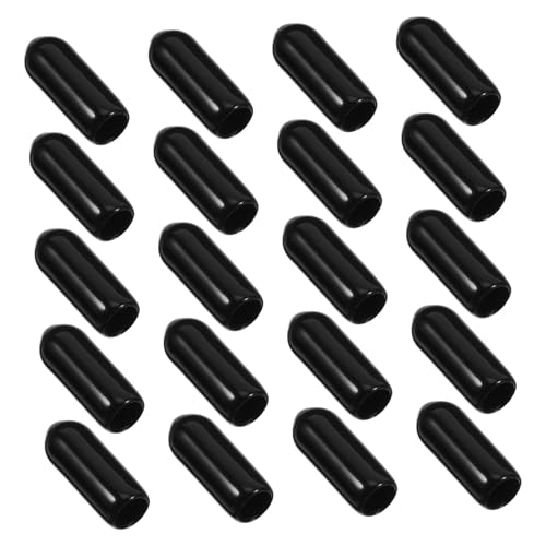 HAMPPLIES 100 Stück PVC Schraubenschutzkappen Schwarz Flexibel Schraubenschutz Endkappen für Elektrodrähte und für Drahtabdeckungen in Haushalt Büro und Industrie HAMPPLIES 100 Stück PVC Schraubenschutzkappen Schwarz Flexibel Schraubenschutz Endkappen für Elektrodrähte und für Drahtabdeckungen in Haushalt Büro und Industrie von HAMPPLIES