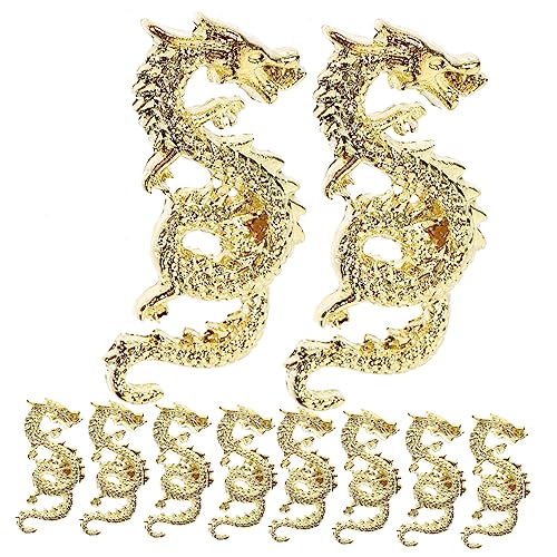 HAMPPLIES 10Stücke Teiliges Nagelcharms mit Drachen Design für Kreative Nagelkunst Metall Edelsteine für DIY Nägel und Professionelle Maniküre für und Weihnachten von HAMPPLIES