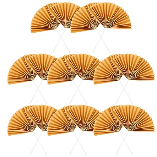 HAMPPLIES 16 Stück Teiliges Papier Fächer Cupcake Topper für Hochzeit und Geburtstag Kreative Tortendeko mit Dekorativen Muffin Picks für Festlichkeiten und Feiern von HAMPPLIES