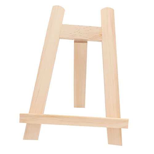 HAMPPLIES 1Stück Kleiner Holzdisplay A Rahmen Staffelei für Fotos und Malerei Handgefertigt aus Buchenholz und Vielseitig Einsetzbar für Kunstwerke von HAMPPLIES