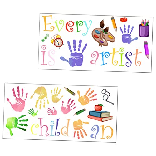 HAMPPLIES 2 Blätter Bunte Wandtattoos Kinderzimmer Wanddekoration Abziehbare Wandaufkleber Diy Kreative Wandkunst für Jugendzimmer Schlafzimmer Wohnzimmer HAMPPLIES 2 Blätter Bunte Wandtattoos Kinderzimmer Wanddekoration Abziehbare Wandaufkleber Diy Kreative Wandkunst für Jugendzimmer Schlafzimmer Wohnzimmer von HAMPPLIES
