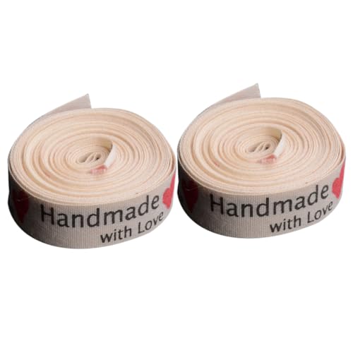 HAMPPLIES 2 Rollen Geschenkband Band Umwickeln Partydekorationen Chiffon Wickelband Hochzeitsdekorationen Geschenkbänder Baumwollband Hochzeitsband von HAMPPLIES
