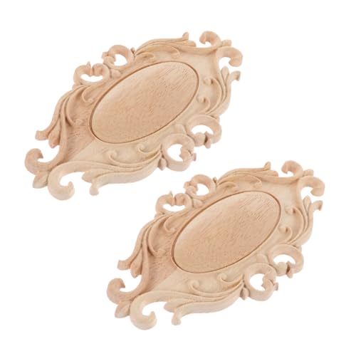 HAMPPLIES 2 Stück Holz Geschnitzte Möbelapplikationen Klassische Holz Onlay Dekoration für Wohnzimmerwand Robuste Holzornamente für Schrank Kommode Design Langlebig HAMPPLIES 2 Stück Holz Geschnitzte Möbelapplikationen Klassische Holz Onlay Dekoration für Wohnzimmerwand Robuste Holzornamente für Schrank Kommode Design Langlebig von HAMPPLIES