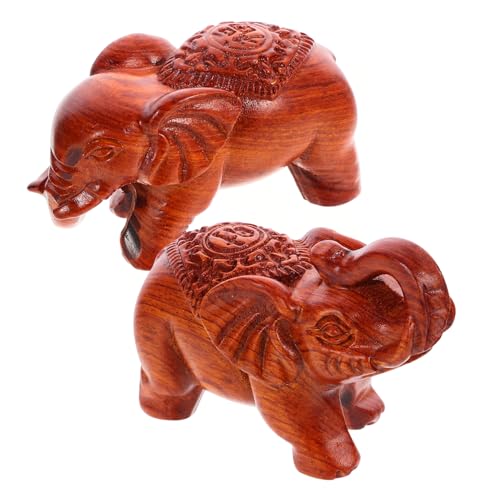 HAMPPLIES 2 Stück Holzfigur Elefant Handgeschnitzt Teiliges Deko Skulptur mit Feiner Verarbeitung Glatte Oberfläche Rustikal und Charmant für Wohn und Bürodekoration HAMPPLIES 2 Stück Holzfigur Elefant Handgeschnitzt Teiliges Deko Skulptur mit Feiner Verarbeitung Glatte Oberfläche Rustikal und Charmant für Wohn und Bürodekoration von HAMPPLIES