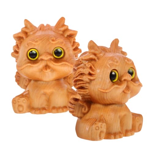 HAMPPLIES 2 Stück Holzornamente Tierstatue Dekoration Für Das Home Office HAMPPLIES 2 Stück Holzornamente Tierstatue Dekoration Für Das Home Office von HAMPPLIES
