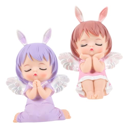 HAMPPLIES 2 Stück Kuchendekoration Dekoration Zum 1. Geburtstag Des Babys Er Oder Sie Kuchen Figur Betende Engelsfigur Puppe Engel Kuchen Figur Dekorationen Fee Miniatur Vinyl HAMPPLIES 2 Stück Kuchendekoration Dekoration Zum 1. Geburtstag Des Babys Er Oder Sie Kuchen Figur Betende Engelsfigur Puppe Engel Kuchen Figur Dekorationen Fee Miniatur Vinyl von HAMPPLIES