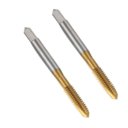 HAMPPLIES 2 Stück Teiliges Titanbeschichtete Hochgeschwindigkeitsstahl Spiralbohrer und Gewindebohrer für Fräsmaschinen Langlebig Geeignet für Durchgangsbohrungen in Aluminium Stahl HAMPPLIES 2 Stück Teiliges Titanbeschichtete Hochgeschwindigkeitsstahl Spiralbohrer und Gewindebohrer für Fräsmaschinen Langlebig Geeignet für Durchgangsbohrungen in Aluminium Stahl von HAMPPLIES