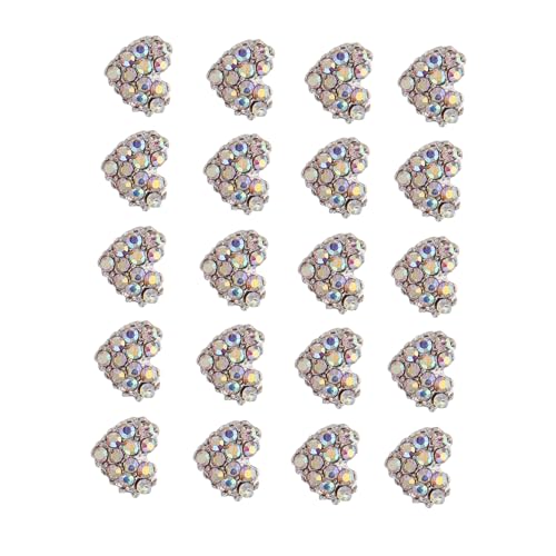 HAMPPLIES 20 Stück Herz Strass Nagel Sticker Glänzende Nail Art Dekoration für DIY Nageldesign Einfach Anzuwenden für Besondere Anlässe und Kreative Nailart zu Hause HAMPPLIES 20 Stück Herz Strass Nagel Sticker Glänzende Nail Art Dekoration für DIY Nageldesign Einfach Anzuwenden für Besondere Anlässe und Kreative Nailart zu Hause von HAMPPLIES