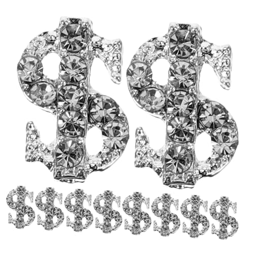 HAMPPLIES 20 Stück Teiliges Nail Art Charms Dollarzeichen in Silber Kreative Nageldekorationen für DIY Maniküre Langlebige Schmucksteine für Natürliche und Künstliche Nägel Damen HAMPPLIES 20 Stück Teiliges Nail Art Charms Dollarzeichen in Silber Kreative Nageldekorationen für DIY Maniküre Langlebige Schmucksteine für Natürliche und Künstliche Nägel Damen von HAMPPLIES