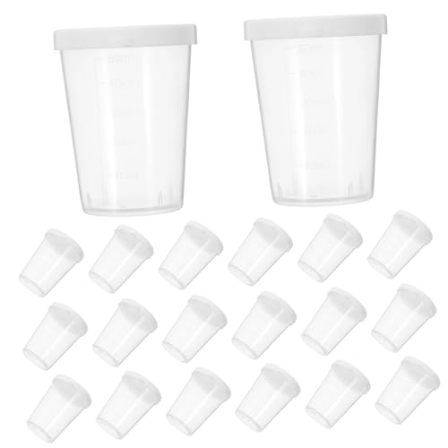 HAMPPLIES 20 Stück Transparente Messbecher mit Deckel Lidded Mixing Cups mit für Flüssigkeitstests Laborproben und Epoxidharz Mischungen Auslaufsicher und Vielseitig Einsetzbar HAMPPLIES 20 Stück Transparente Messbecher mit Deckel Lidded Mixing Cups mit für Flüssigkeitstests Laborproben und Epoxidharz Mischungen Auslaufsicher und Vielseitig Einsetzbar von HAMPPLIES