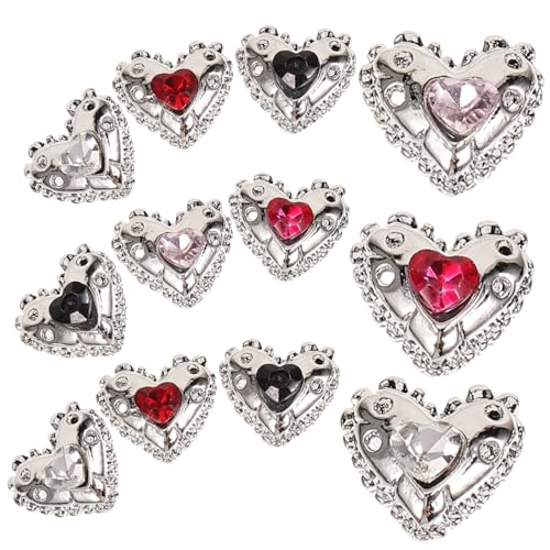 HAMPPLIES 25 Stück Teiliges Herzförmige Nail Charms mit Strassstein dekor Kleine Kreative Maniküre Zubehör für Damen für Partys Hochzeit Geburtstag und DIY Nageldesign HAMPPLIES 25 Stück Teiliges Herzförmige Nail Charms mit Strassstein dekor Kleine Kreative Maniküre Zubehör für Damen für Partys Hochzeit Geburtstag und DIY Nageldesign von HAMPPLIES