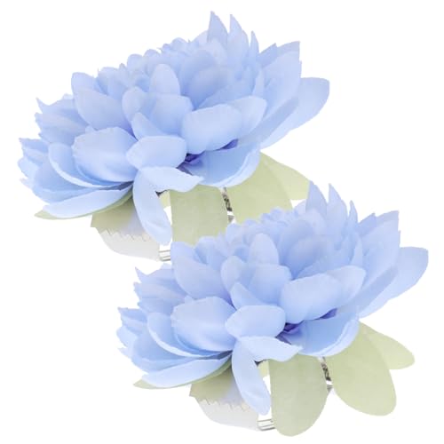 HAMPPLIES 2Stücke Vorhangbinder mit Blumenclip Dekorative Vorhanghalter für Zuhause zu Verwenden kein Werkzeug Erforderlich für Verschiedene Vorhangstile von HAMPPLIES