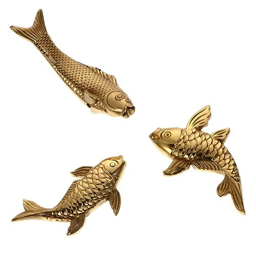 HAMPPLIES 3 Stück Reines Kupfer Fischornament Ornamente Desktop-Ornament Wohnkultur Simulation Tiermodell Dekoratives Fischdekor Büroschmuck Desktop Schmücken Fisch-Modell Golden Messing HAMPPLIES 3 Stück Reines Kupfer Fischornament Ornamente Desktop-Ornament Wohnkultur Simulation Tiermodell Dekoratives Fischdekor Büroschmuck Desktop Schmücken Fisch-Modell Golden Messing von HAMPPLIES
