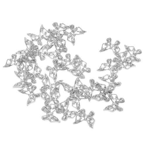 HAMPPLIES 30 Stück Schmetterling Nagel Charms Silber Metall Nageldekorationen Hohl Design Langlebig für Maniküre DIY Nail Art Zubehör HAMPPLIES 30 Stück Schmetterling Nagel Charms Silber Metall Nageldekorationen Hohl Design Langlebig für Maniküre DIY Nail Art Zubehör von HAMPPLIES