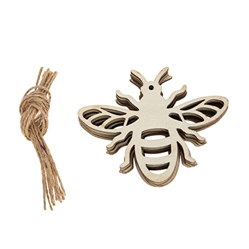 HAMPPLIES 30 Stück Teiliges Holzornamente Bienenform Unfertige Holzstücke für Kreatives Basteln und DIY Projekte für Partys HAMPPLIES 30 Stück Teiliges Holzornamente Bienenform Unfertige Holzstücke für Kreatives Basteln und DIY Projekte für Partys von HAMPPLIES