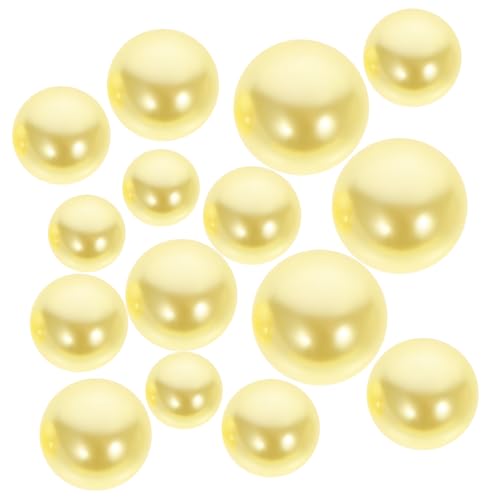 HAMPPLIES 300 Stück Perlendekoration zur Schmuckherstellung für runden Füllstoffe perlmutt kleine Perlen lose Perlen zum Basteln Vasenperlen Plastikperlen zum Handwerk Abs Gelb HAMPPLIES 300 Stück Perlendekoration zur Schmuckherstellung für runden Füllstoffe perlmutt kleine Perlen lose Perlen zum Basteln Vasenperlen Plastikperlen zum Handwerk Abs Gelb von HAMPPLIES