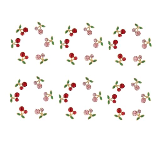 HAMPPLIES 36 Stück Teiliges Cherry Nail Charms aus Langlebiger Legierung Kompakte Einfach Anzuwenden Nageldekoration für Frauen für DIY Nail Art und Professionelle Maniküre HAMPPLIES 36 Stück Teiliges Cherry Nail Charms aus Langlebiger Legierung Kompakte Einfach Anzuwenden Nageldekoration für Frauen für DIY Nail Art und Professionelle Maniküre von HAMPPLIES