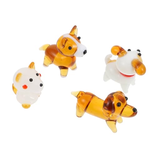 HAMPPLIES 4 STÜCKE Teiliges Set Kristallglas Hundedekoration Realistische Miniatur Hundefiguren für Schreibtisch Süße Tierornamente für Hundeliebhaber Reiseandenken HAMPPLIES 4 STÜCKE Teiliges Set Kristallglas Hundedekoration Realistische Miniatur Hundefiguren für Schreibtisch Süße Tierornamente für Hundeliebhaber Reiseandenken von HAMPPLIES