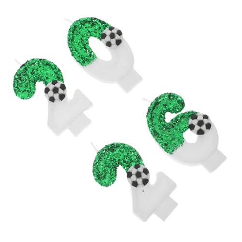 HAMPPLIES 4 Stück Fußball Zahlenkerzen aus Wachs Kreative Fußball Kuchendekoration für Geburtstagsfeiern Einfache Anwendung ohne Werkzeug Sichere und Stabile Brenndauer HAMPPLIES 4 Stück Fußball Zahlenkerzen aus Wachs Kreative Fußball Kuchendekoration für Geburtstagsfeiern Einfache Anwendung ohne Werkzeug Sichere und Stabile Brenndauer von HAMPPLIES