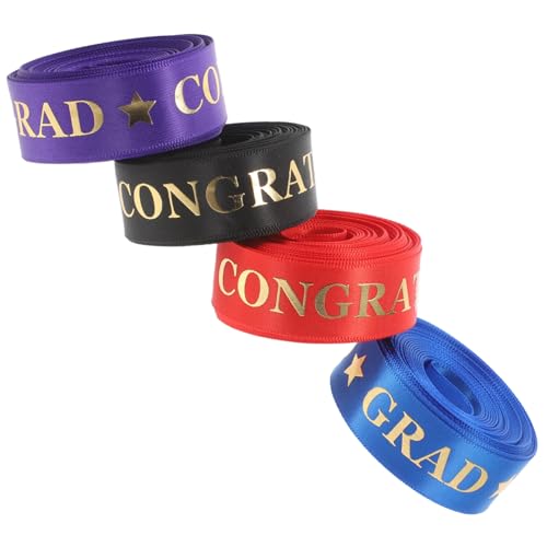 HAMPPLIES 4 Stück Teiliges Graduation Geschenkband Breit Polyester Schleifenband in Rot Schwarz Dekoratives Ribbon für DIY Basteln Party und Abschlussfeier Dekoration HAMPPLIES 4 Stück Teiliges Graduation Geschenkband Breit Polyester Schleifenband in Rot Schwarz Dekoratives Ribbon für DIY Basteln Party und Abschlussfeier Dekoration von HAMPPLIES