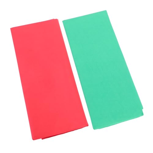 HAMPPLIES 40 Stück Ultra Dünnes Seidenpapier Geschenkverpackung Papier für Blumensträuße Basteln und Verpacken Koreanisches Transparentpapier für Diy Dekoration Farbmix Rot und Grün von HAMPPLIES