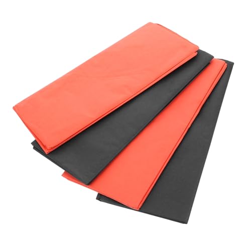 HAMPPLIES 40 Stück Ultra Dünnes Seidenpapier Schwarz Orange Bastelpapier für Diy Blumensträuße Geschenkverpackung Feiertagsdeko Präzises Falten Vielseitig Verwendbar von HAMPPLIES